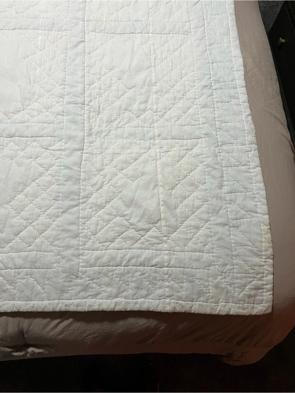 Vtg  Americana Bear Patchwork Quilt Throw Lap Blanket Cottagecore 48 x 57